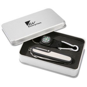 Multi Function Knife and Compass Set Main Image