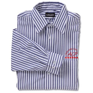 Broadcloth Value Shirt - Men's - Stripe - 24 hr Main Image
