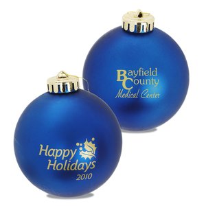 Ornament - 3 1/4" Round Shatterproof Ball - Happy Holidays Main Image