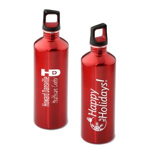 h2go Stainless Bottle - 24 oz. - Happy Holidays - Color Main Image