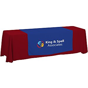Serged 8' Closed-Back Table Throw and Runner Kit - 24 hr Main Image