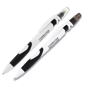 Fame Pen/Highlighter and Pencil Set - White Main Image