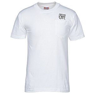 Bayside T-Shirt with Pocket - White Main Image
