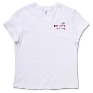 Bella Crewneck Jersey T-Shirt - Ladies' - White Main Image