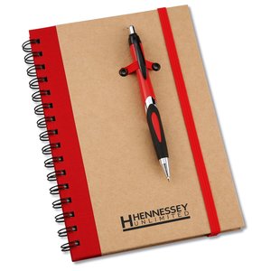 Eco Spiral Notebook with Helix Pen - 8" x 6" Main Image