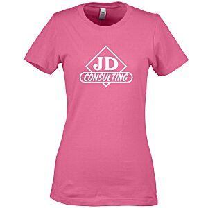 Next Level Fitted 4.3 oz. Crew T-Shirt - Ladies' - Screen Main Image