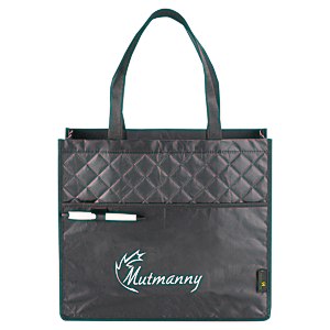 Laminated Quilted Carry-All Tote Main Image