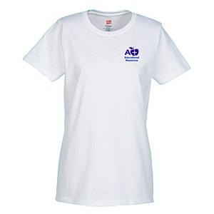 Hanes Essential-T T-Shirt - Ladies' - Screen - White Main Image