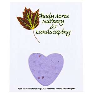 Seeded Paper Shapes Mailer/Postcard - 4" x 5" Heart Main Image