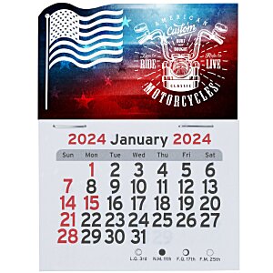 Peel-N-Stick Calendar - American Flag Main Image
