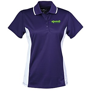 Tipped Colorblock Wicking Polo - Ladies' - Embroidered Main Image