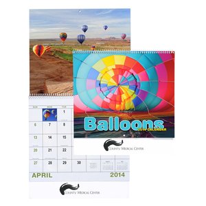 Balloons Calendar - Spiral Main Image