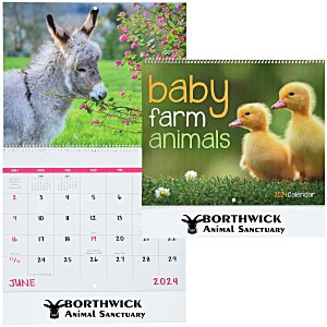 Baby Farm Animals Calendar - Spiral Main Image