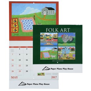 Folk Art Calendar - Stapled Main Image