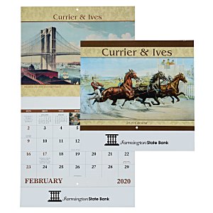 Currier & Ives Calendar - Stapled Main Image