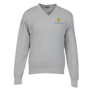 Ultra-Soft Cotton V-Neck Sweater - Men's Main Image