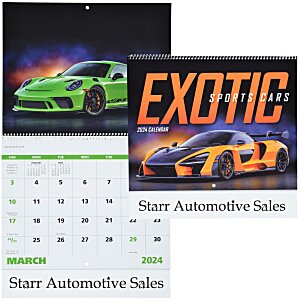 Exotic Sports Cars Calendar - Spiral Main Image