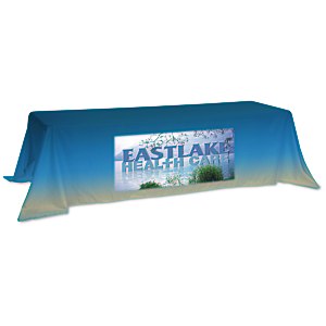 Value Closed-Back Table Throw - 88" x 132" - Full Color Main Image