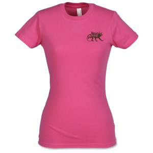 Anvil Ladies' Semi-Sheer Longer Length T-Shirt - Colors Main Image