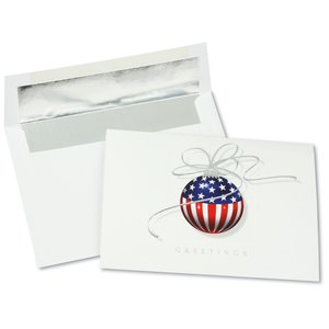 Patriotic Ornament Greeting Card - Main Image