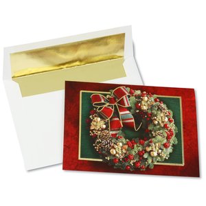 Embellished Wreath Greeting Card Main Image