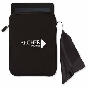 Tablet Sleeve with Microfiber Cleaning Cloth Main Image
