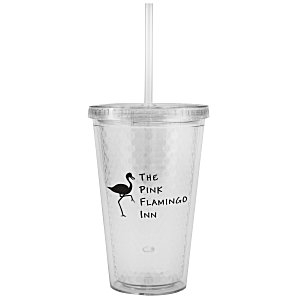 Freedom Facet Tumbler with Straw - 16 oz. Main Image