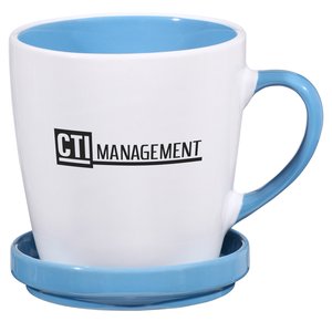 Double-up Mug with Coaster - White - 12 oz. Main Image