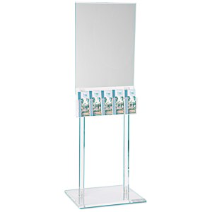 Floor Poster Stand with 5 Pockets - Clear Main Image