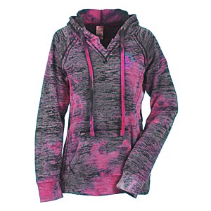 MV Sport Courtney Burnout Sweatshirt - Raspberry Swirl - Embroidered Main Image