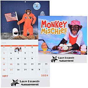 Monkey Mischief Calendar - Stapled Main Image