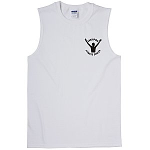 Gildan 6 oz. Ultra Cotton Sleeveless T-Shirt - White Main Image