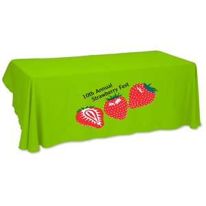 Economy Open-Back Polyester Table Throw - 6' - Heat Transfer Main Image