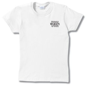 Gildan 6.1 oz. Cotton T-Shirt - Ladies' - Screen - White Main Image