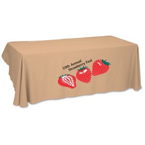 Economy Open-Back Poly Table Throw-6'- Heat Transfer - 24 hr Main Image
