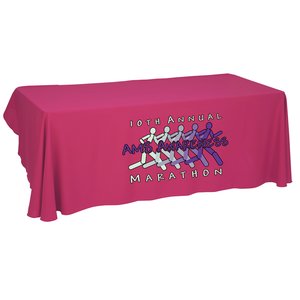 Economy Open-Back Poly Table Throw-8'- Heat Transfer - 24 hr Main Image