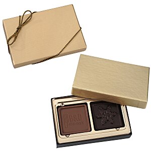 Molded Chocolate Squares - 2-Pieces Main Image