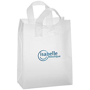 Soft-Loop Frosted Clear Shopper - 13" x 10" - Foil Main Image