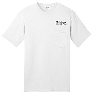 All-American Tee with Pocket - White Main Image