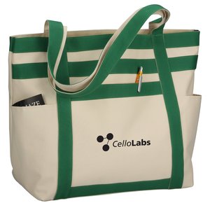 Rugby Stripe Boat Tote - 24 hr Main Image