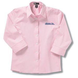 Easy Care 3/4 Sleeve Dress Shirt - Ladies' - Closeout Main Image