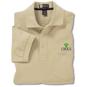 100% Combed Cotton Pocket Sport Shirt - Men's - Closeout Main Image