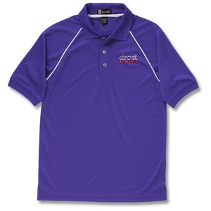 Moisture Management Polo with Piping - Men's - Closeout Main Image