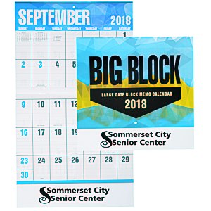 Big Block Calendar - Stapled Main Image