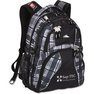 High Sierra Swerve Laptop Backpack - Plaid Main Image