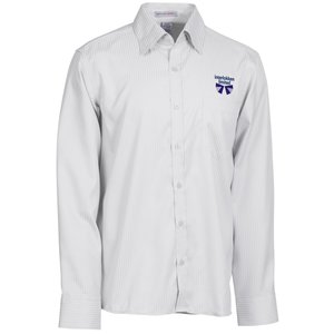 Wrinkle-Free Cotton Stripe Jacquard Shirt - Men's Main Image