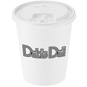 Paper Hot/Cold Cup with Tear Tab Lid - 10 oz. Main Image