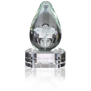 Polar Art Glass Award - Clear Base Main Image