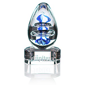 Atom Art Glass Award - Clear Base Main Image