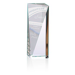 Skyline Sheared Crystal Tower Award - 6" Main Image